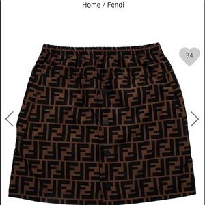 Fendi Printed skirt